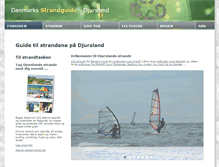 Tablet Screenshot of danmarksstrandguide.dk